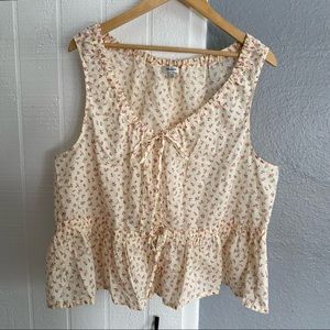 Sweet ditsy floral madewell tank